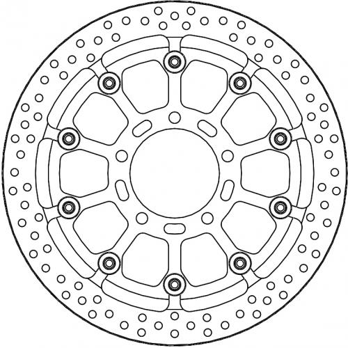 MOTO MASTER 116115, HALO T-FLOATER ALU DISC 310