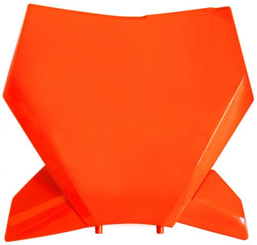 RTECH FRONT NUMBER PLATE NEON ORANGE