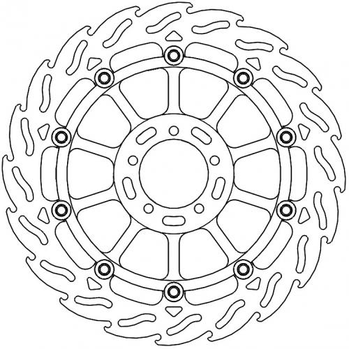 MOTO MASTER 113252, FLAME FLOATING ALU DISC