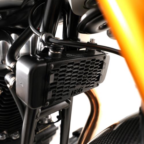 R&G PRO OIL COOLER GUARD BLACK RGOCG0062PROBK