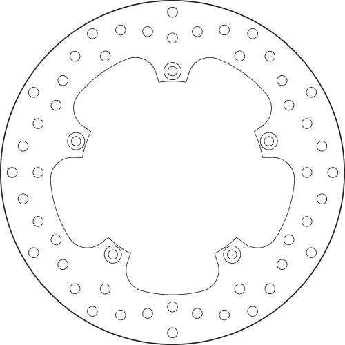 BREMBO BRAKE DISC, 68B407L8