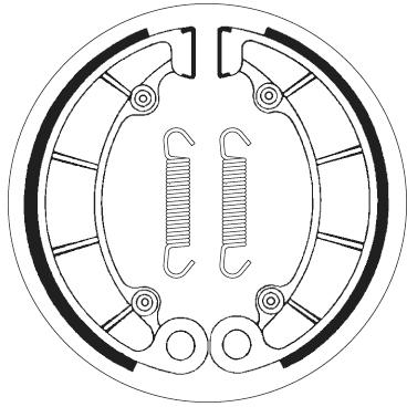 SBS 2046 BRAKE SHOES