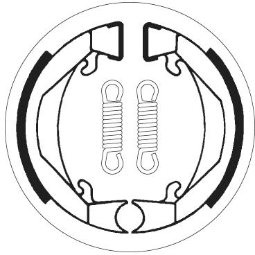 SBS 2074 BRAKE SHOES