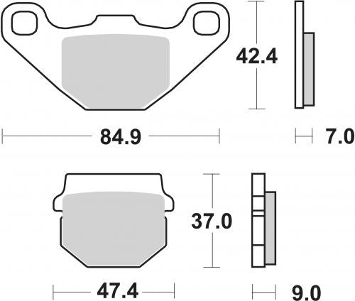 SBS 101MS BRAKE PADS SINTER