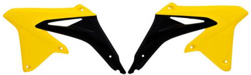 RTECH RADIATOR SCOOPS SUZUKI YELLOW-BLACK (OE) 566235190