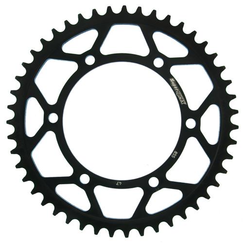 SUPERSPROX SUPERSPROX REAR STEEL 47T, BLACK, 520 SU485547B