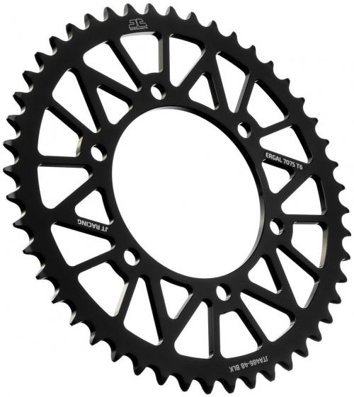 JT SPROCKETS REAR RACELITE ALU 48T BLACK, 520 JTA048648Z
