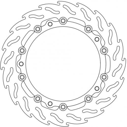 MOTO MASTER 113100, FLAME FLOAT ALU DISC 305