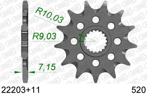 AFAM FRONT, 11T, 520