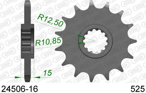 AFAM FRONT 16T, 525 AF12450616