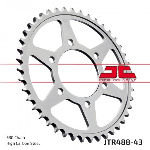 JT SPROCKETS REAR STEEL 43T, 530 JTR048843