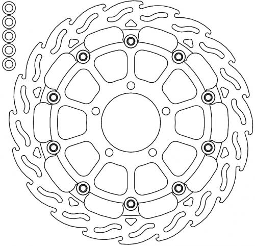 MOTO MASTER 112291, FLAME 5,5MM RACING SERIES