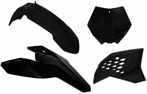 RTECH PLASTICS KIT 4 PCS KTM BLACK 563230416