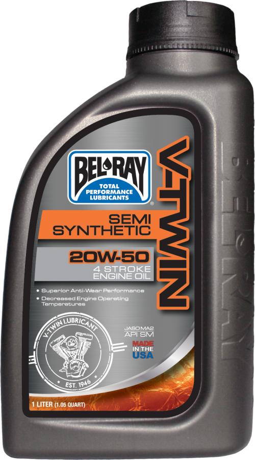 BEL-RAY V-TWIN 20W-50 1L (SEMI-SYN)