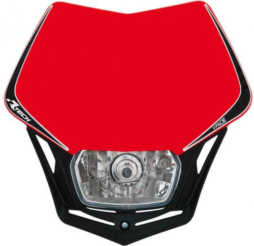 RTECH V-FACE HEADLIGHT RED-BLACK 562845051