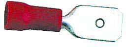 ELECTRICAL 6.3MM MALE RED INSULATED TERMINALS (25)