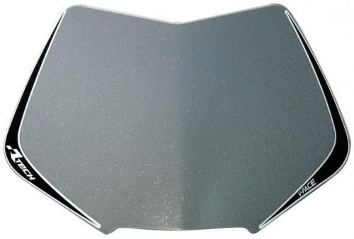 RTECH V-FACE NUMBER PLATE PLASTIC REPL SILVER