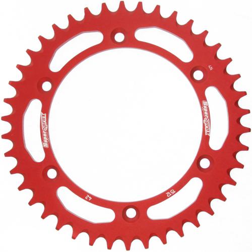 Supersprox aluminium rear sprocket 42T 520 pitch Red 125 2T SUPERMOTARD 2002–2005 RAL-1512:42-RED