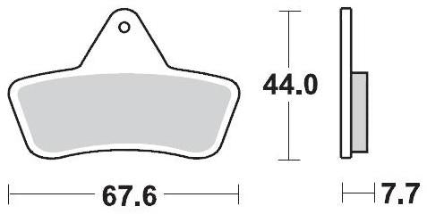 MOTO MASTER 096811, BRAKE PADS SINTER RACING