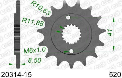 AFAM FRONT 15T, 520 AF12031415