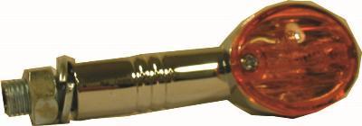 ELECTRICAL CHROME E-MARK LONG MICRO MINI WINKERS ORANGE LEN