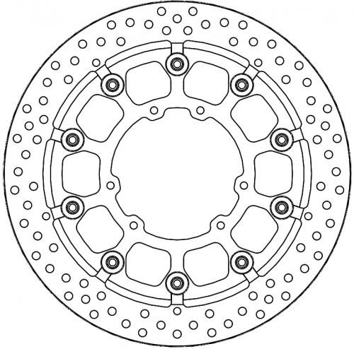 MOTO MASTER 116101, SM RACING DISC HALO T-FLOATER