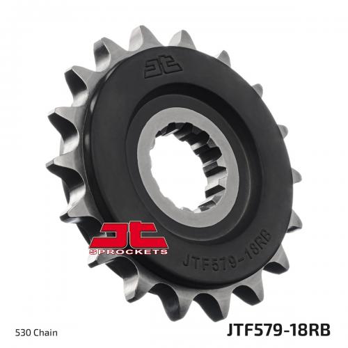 JT SPROCKETS FRONT STEEL 18T RB, 530 JTF057918R