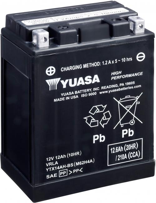 YUASA YTX14AH-BS YUASA BATTERY & ACID PACK