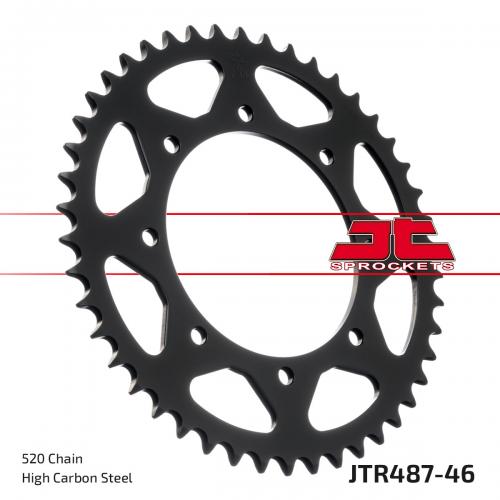 JT SPROCKETS REAR STEEL 46T, 520 JTR048746