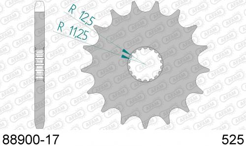 AFAM FRONT 17T, 525 AF18890017