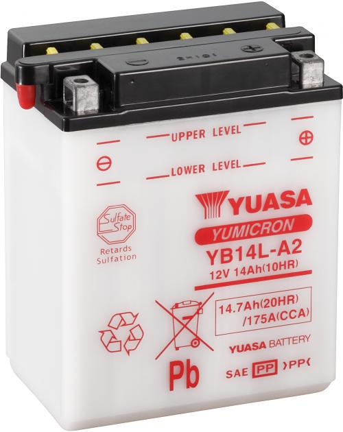 YUASA YB14L-A2 YUASA BATTERY & ACID PACK