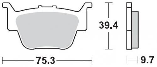MOTO MASTER 095111, BRAKE PADS SINTER RACING