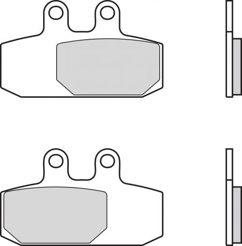 Brembo CC Carbon-Ceramic Brake Pads for Aprilia 500 ATLANTIC RIGHT – 07057