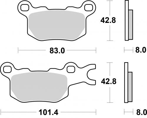 SBS 1001SI BRAKE PADS SINTER