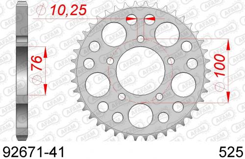 AFAM REAR STEEL 41T, 525 AF29267141
