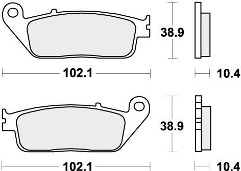 SBS 654HS BRAKE PADS SINTER