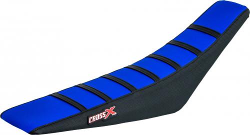 CROSS X SEAT COVER, BLUE/BLACK/BLACK (STRIPES) M11003BLBB