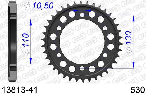 AFAM REAR ALU 41T, 530 AF51381341