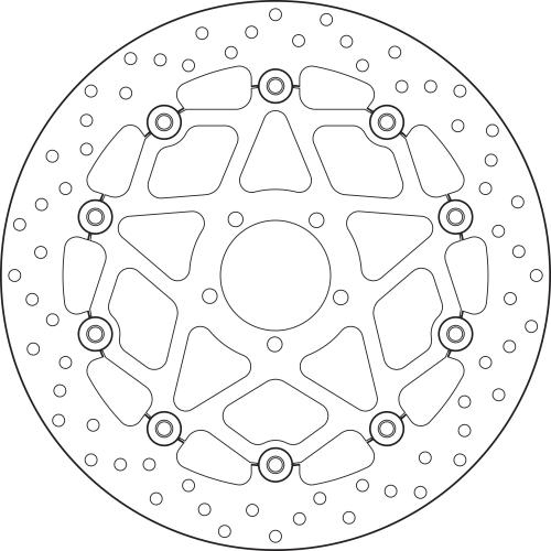 Brembo Serie Oro Floating Brake Disc 320 mm – 78B408B1