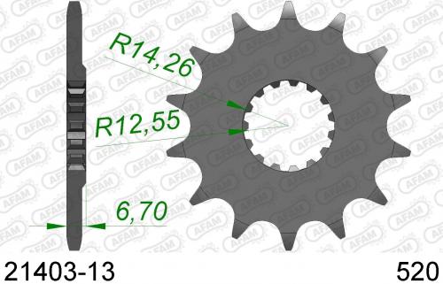 AFAM FRONT 13T, 520 AF12140313