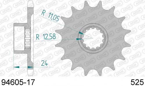 AFAM FRONT 17T, 525 AF19460517