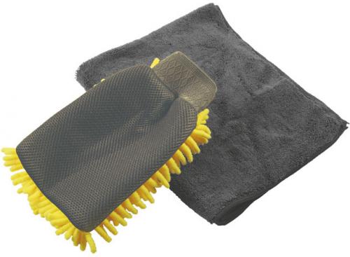 LASER TOOLS MICROFIBRE WASH MITT 2PC