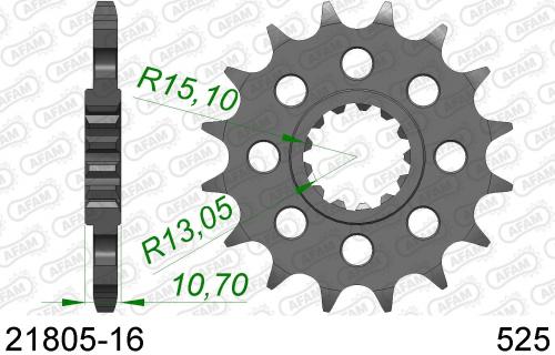 AFAM FRONT 16T, 525 AF12180516