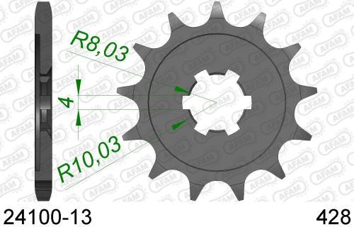 AFAM FRONT 13T, 428 AF12410013
