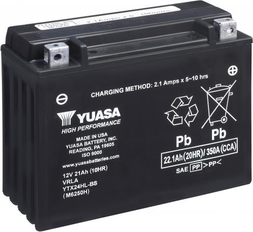 YUASA YTX24HL-BS YUASA BATTERY & ACID PACK