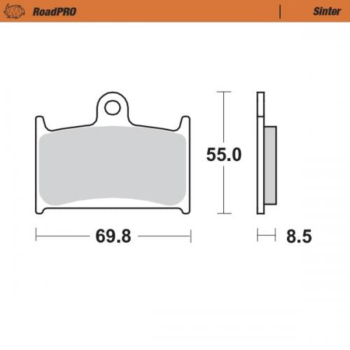 MOTO MASTER 402401, BRAKE PADS SINTER