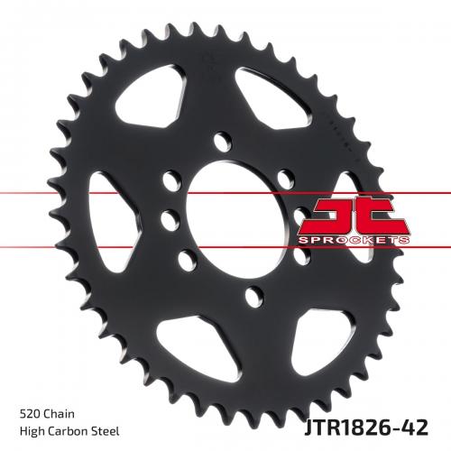 JT SPROCKETS REAR STEEL 42T, 520 JTR182642