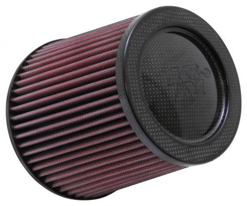 K&N UNIVERSAL AIR FILTER - CARBON FIBER TOP AND BA 13794398