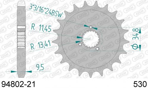 AFAM FRONT 21T, 530 AF19480221