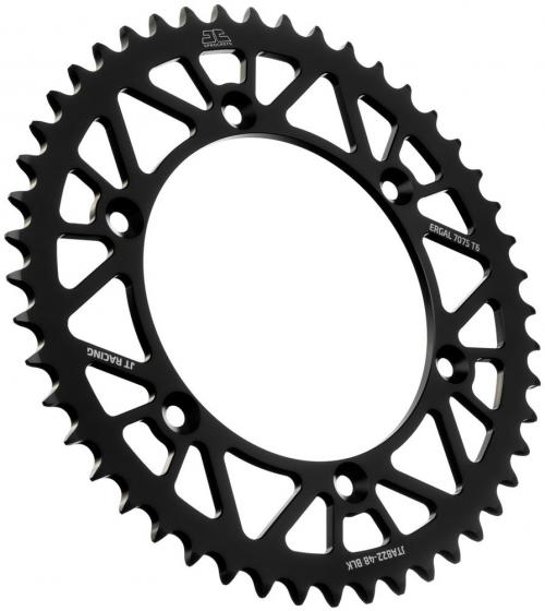 JT SPROCKETS REAR RACELITE ALU 48T BLACK, 520 JTA082248Z